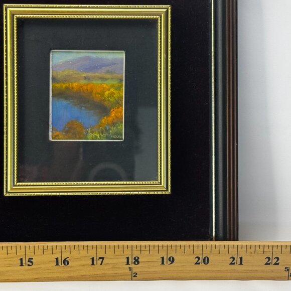 3 Mini Oil Paintings 1984 New Zealand Vintage Landscape Views in a Single Frame - Picture 8 of 16